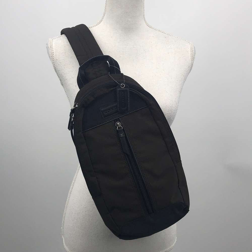 Coach leather nylon crossbody backpack NWT*